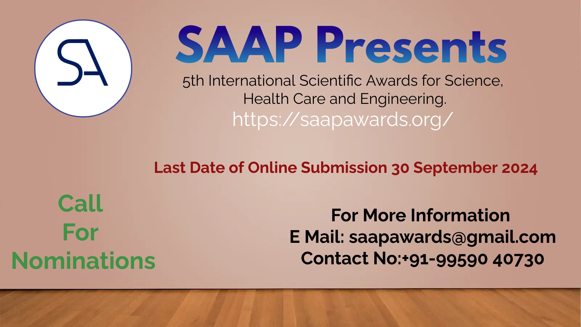 5th International Scientific Awards for Science, Health Care and Engineering - 2024